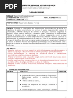 Plano de Curso Epidemiologia