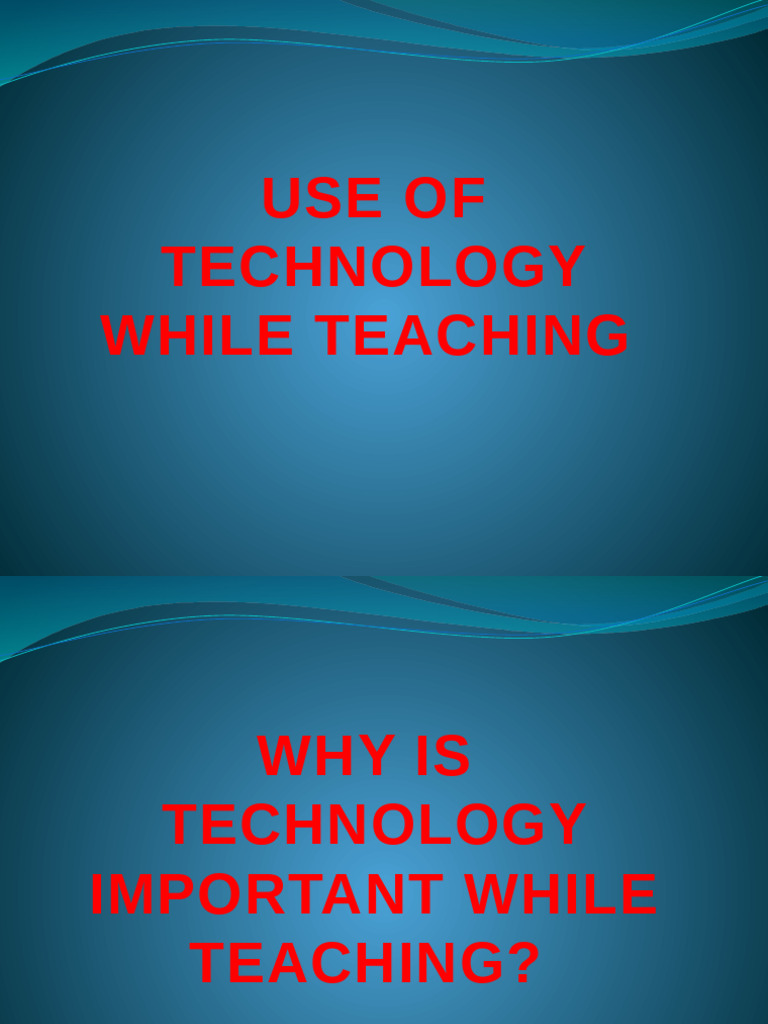 USE OF TECHNOLOGY IN TEACHING ENGLISH | PDF