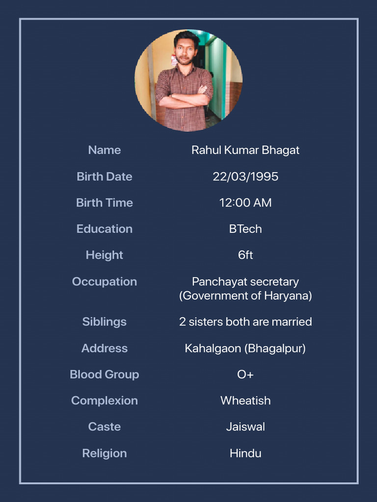 Bio Data | PDF
