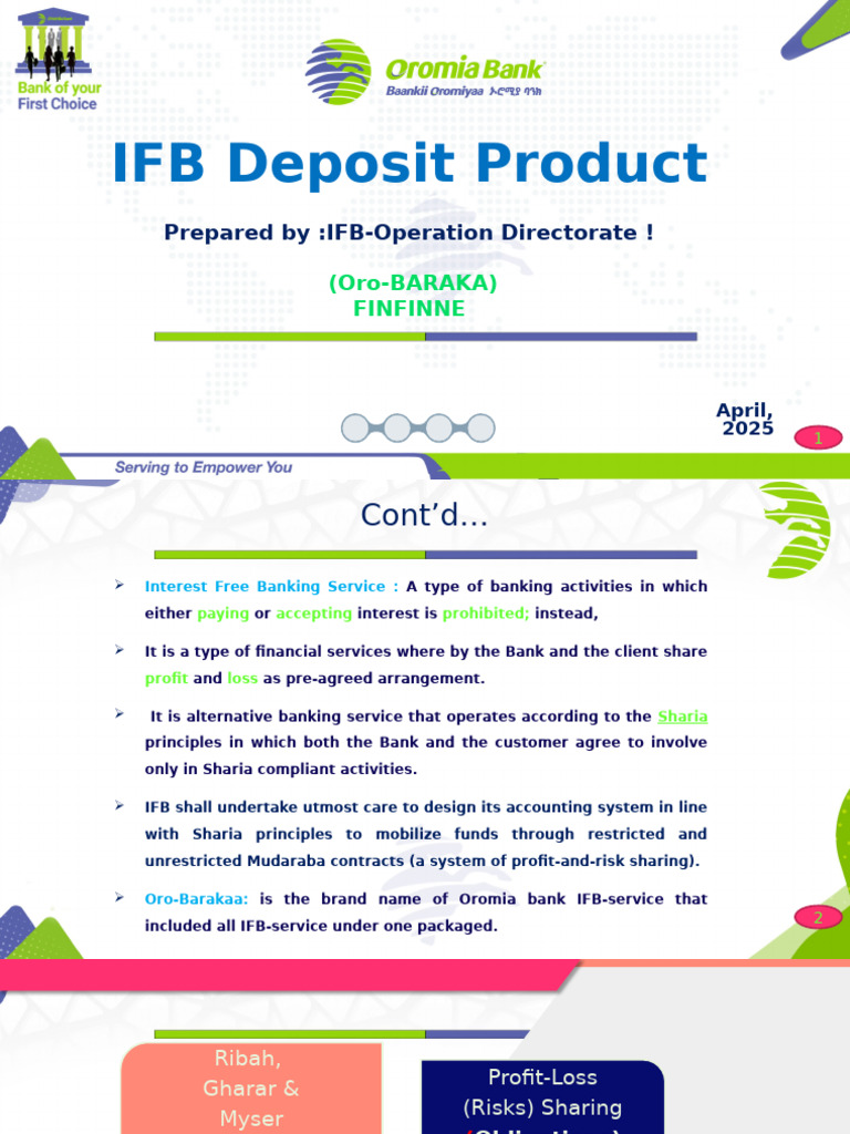 IFB Deposit Product | PDF | Islamic Banking And Finance | Banks