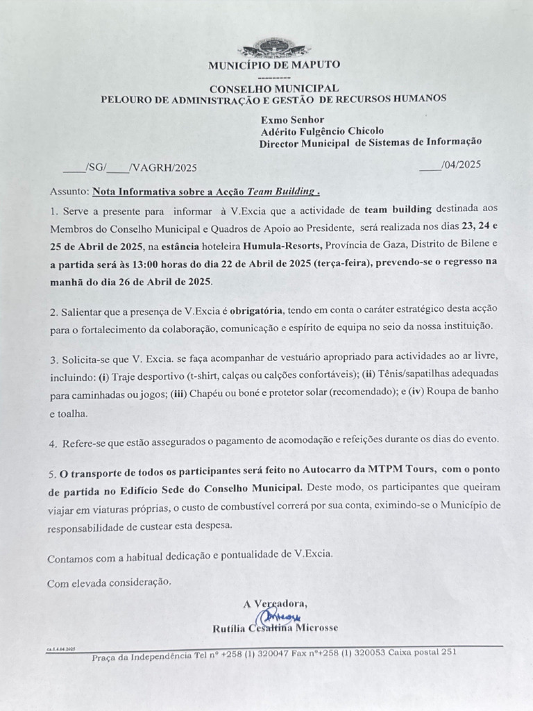 Team Building Notice - Ma | PDF