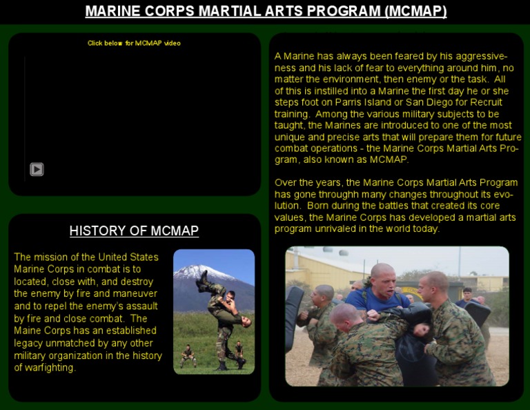 Marine Corps Martial Arts Program Overview | PDF | Business | Science ...