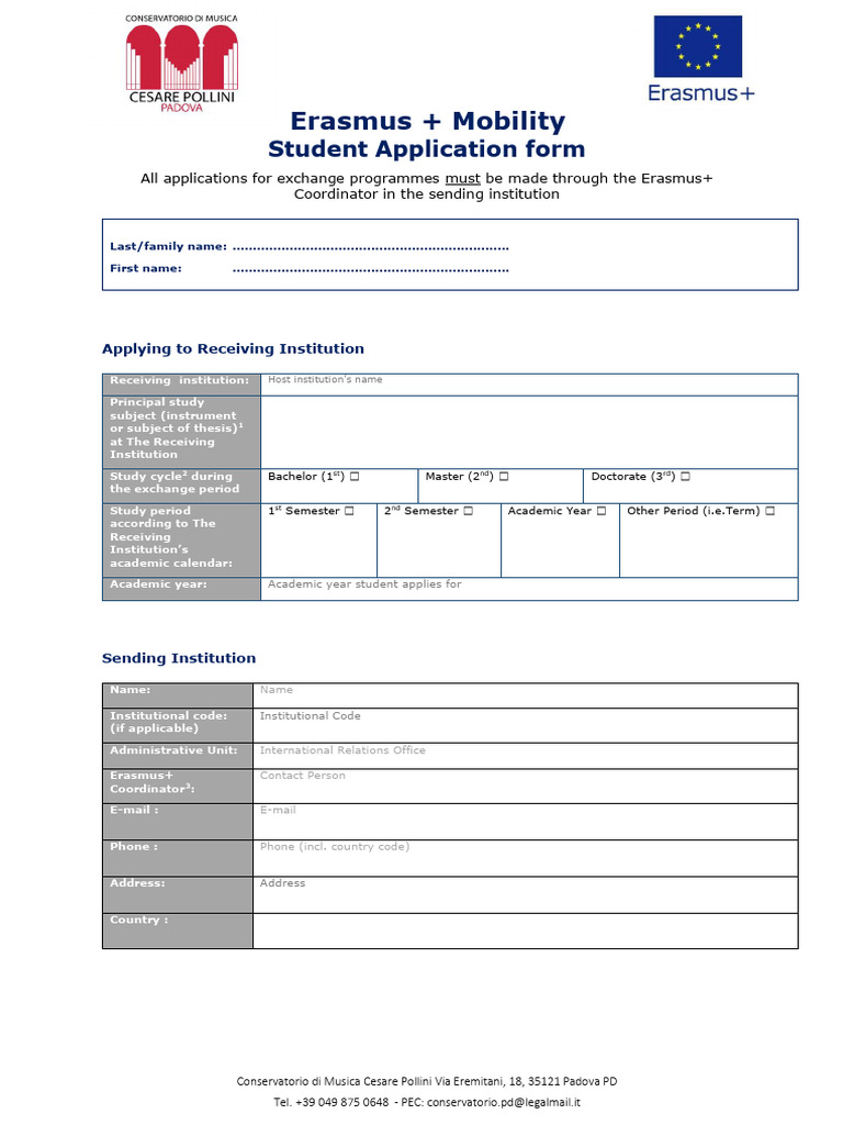 Studentapplicationform | PDF