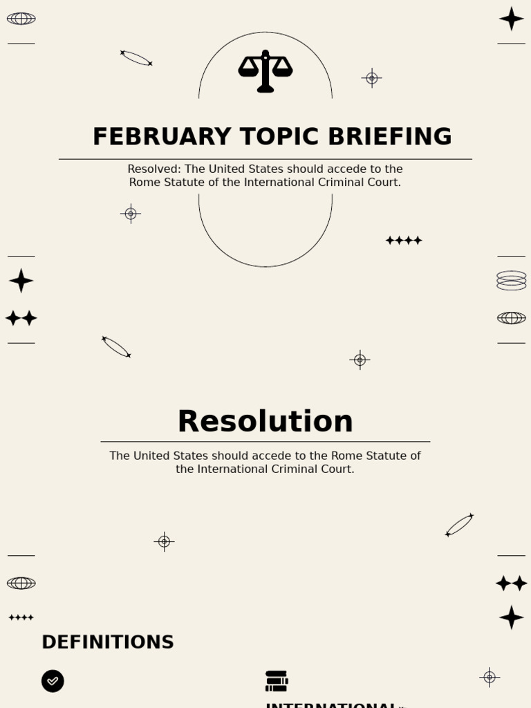 February Topic Briefing | PDF | International Criminal Court | Crimes