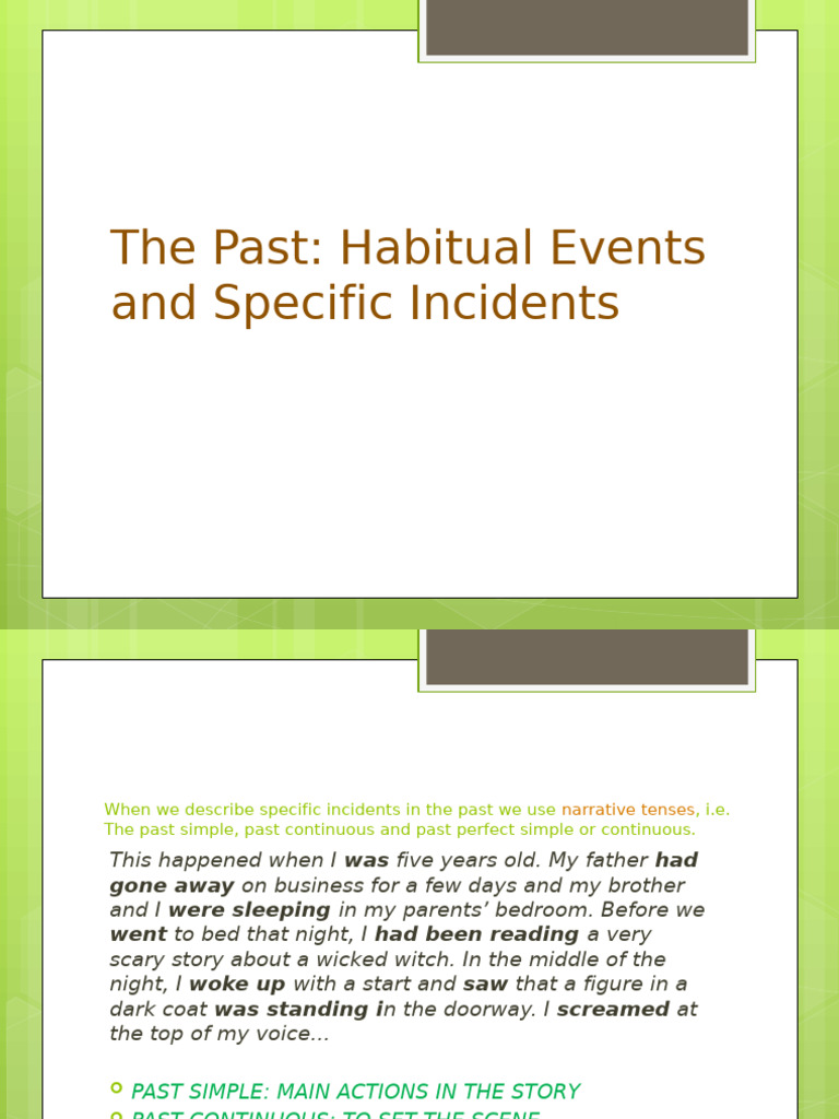 Past Habits: Used To vs. Would | PDF | Linguistics | Language Families