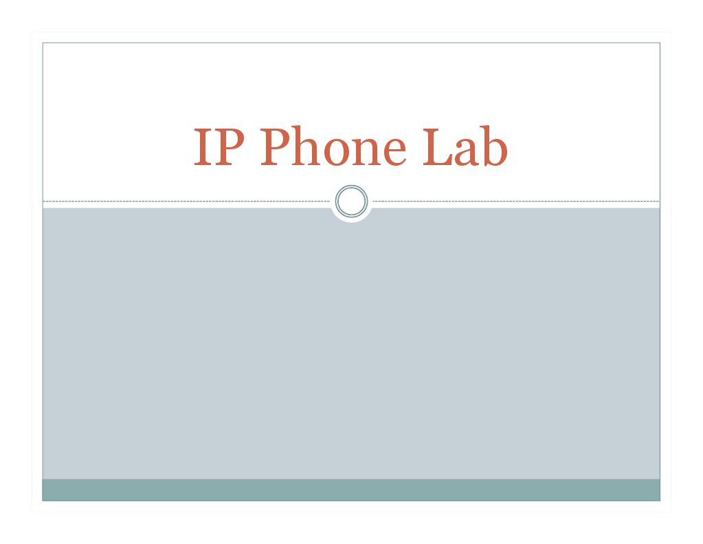 IP Phone Network Configuration | PDF