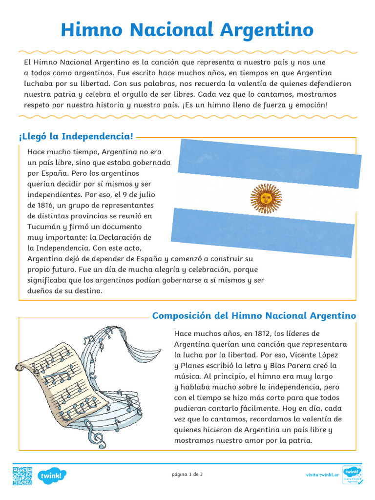 Historia del Himno Nacional Argentino | PDF | Argentina
