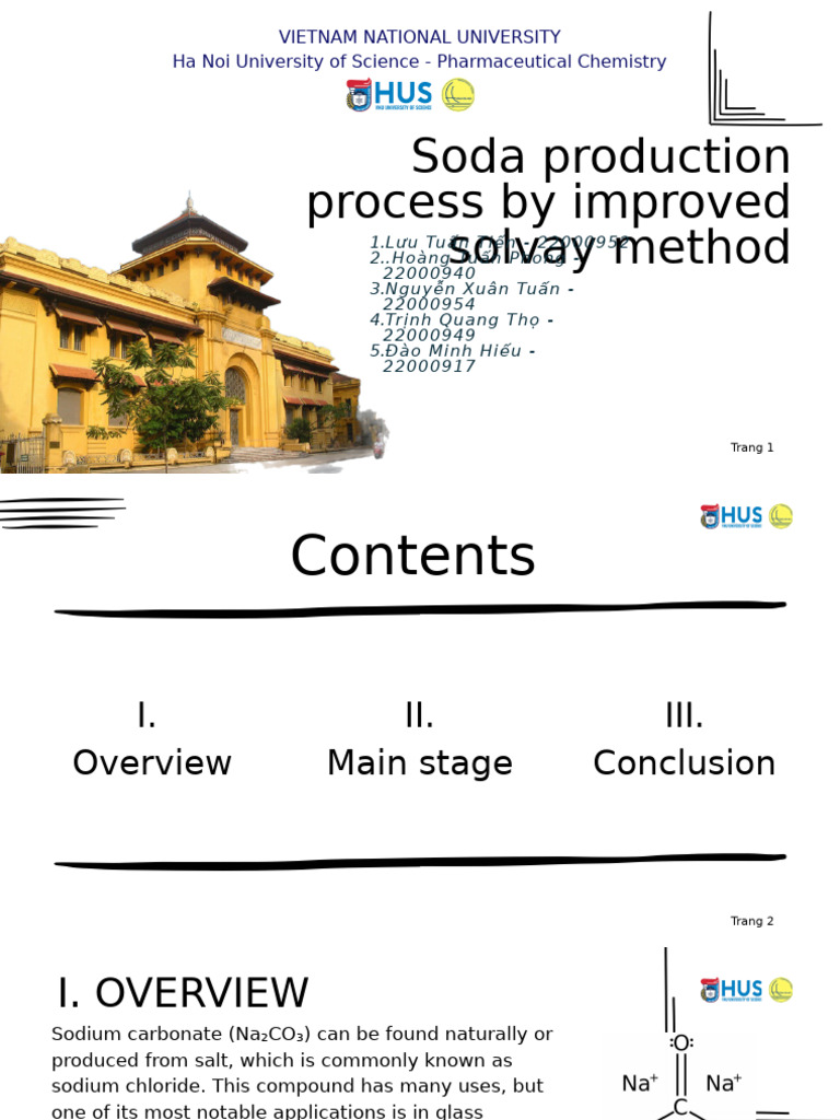 Improved Solvay Method for Soda Production | PDF | Sodium Carbonate ...