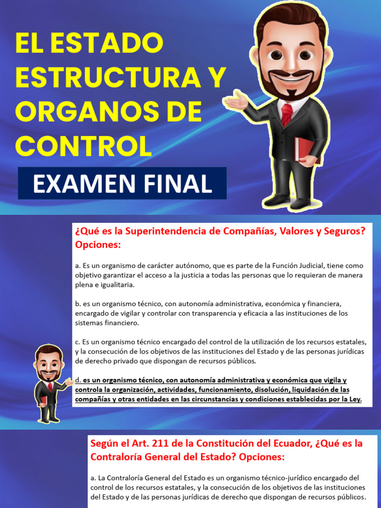Estructura y Control del Estado en Ecuador | PDF | Institución ...