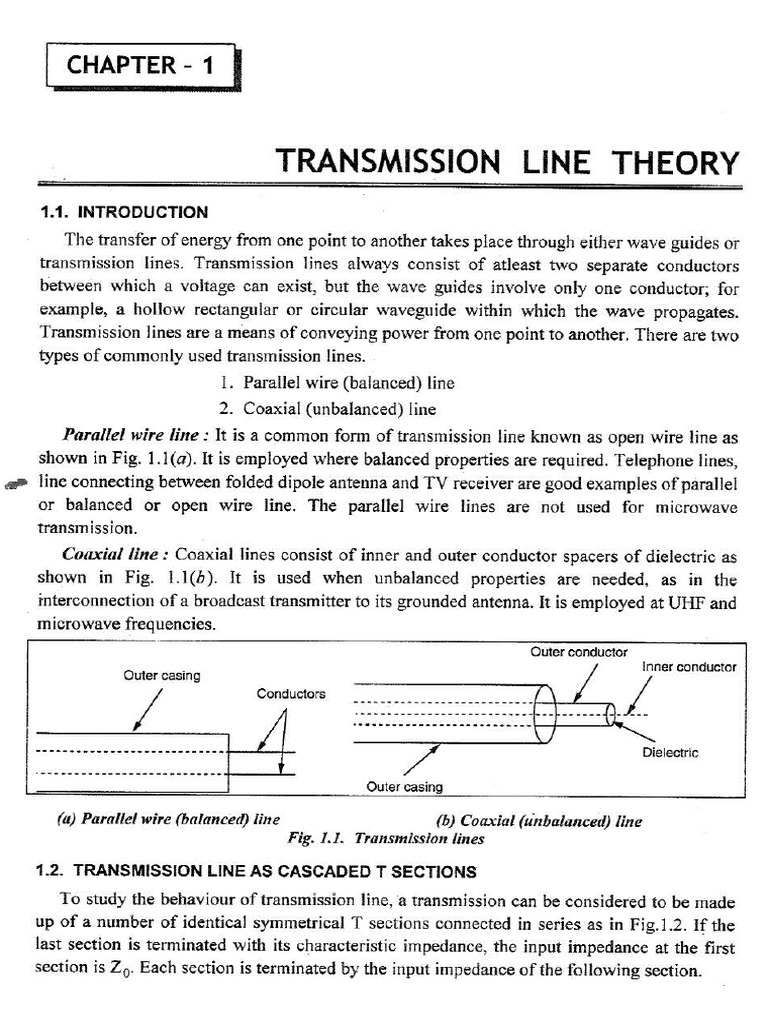 Transmission Line Theory Pdf