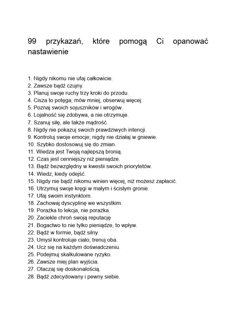 Polish Version. Every Day | PDF