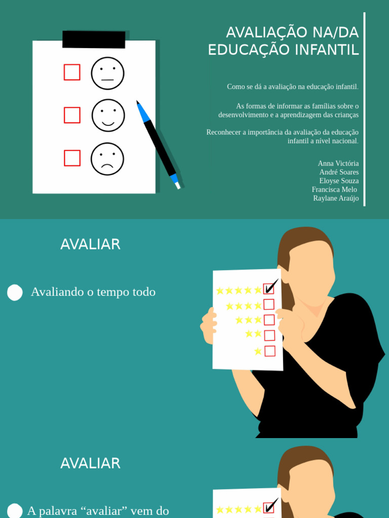 Avaliação na Educação Infantil: Práticas e Importância | PDF | Pré ...