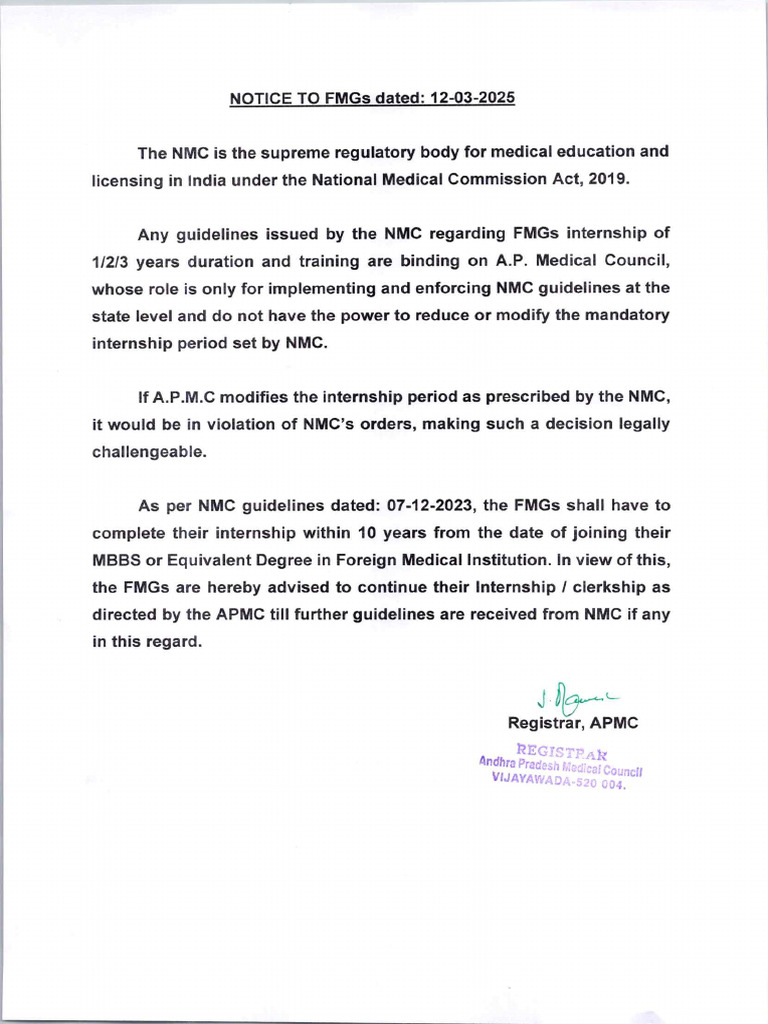 Notice On Fmgs Dated 12 03 2025 Pdf
