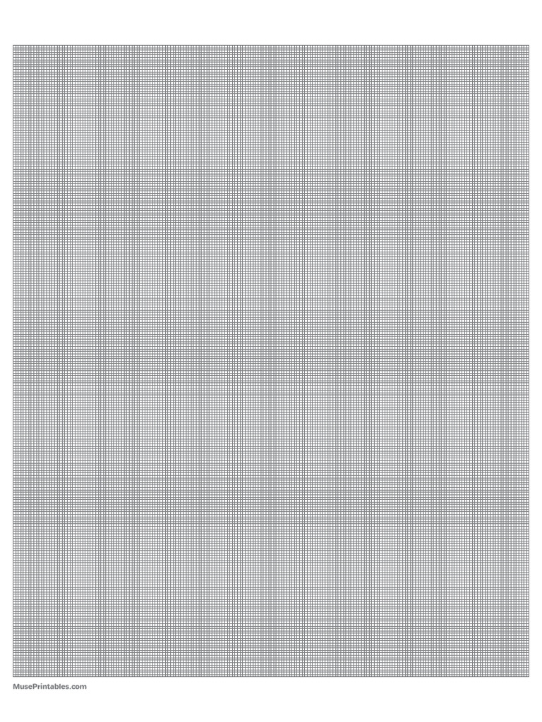 10 Squares Per CM Gray Graph Paper A4 | PDF