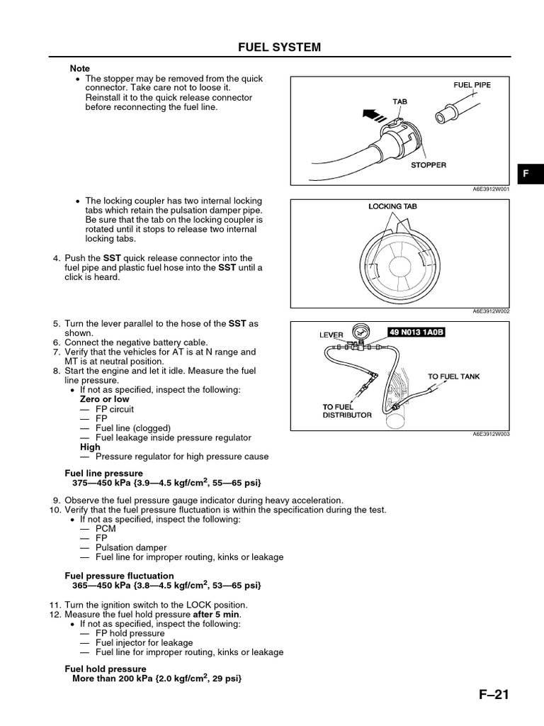 Diesel Fuel Line Pressure Testing Guide | PDF | Mechanical Engineering ...