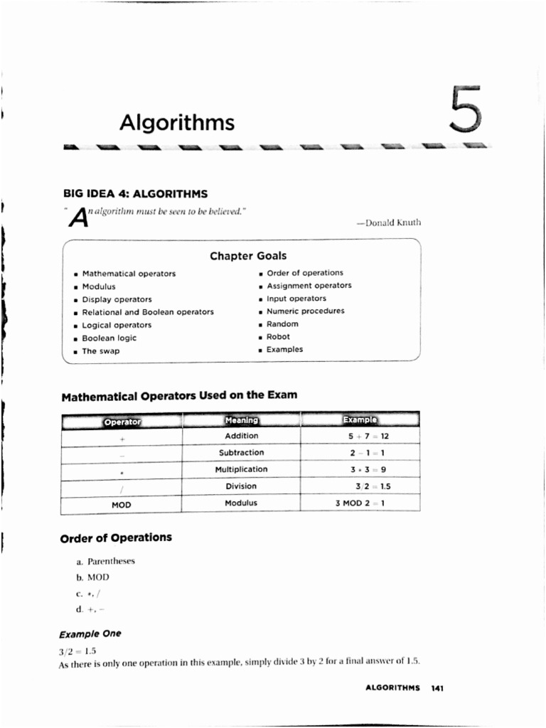 AP Comp Sci Principles Algorithms | PDF