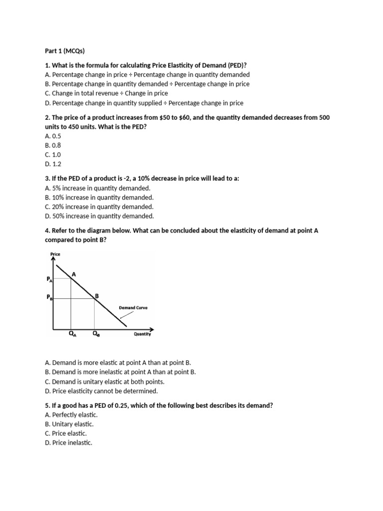 Understanding Price Elasticity of Demand | PDF | Price Elasticity Of ...
