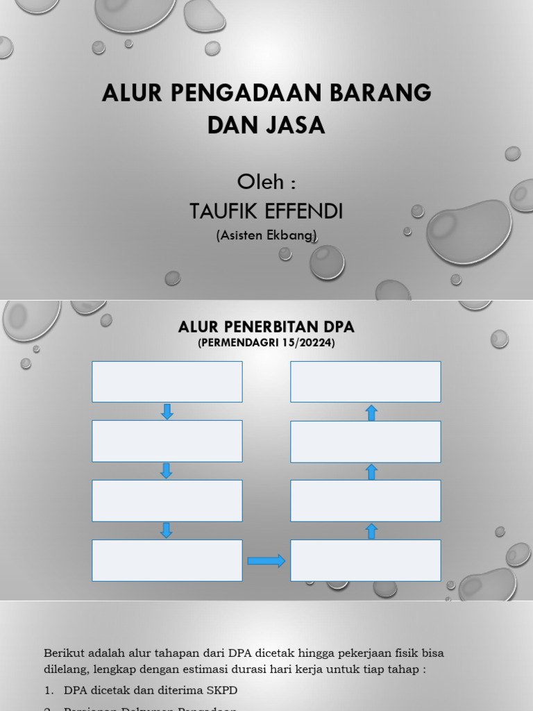 Alur Pengadaan Barang dan Jasa | PDF