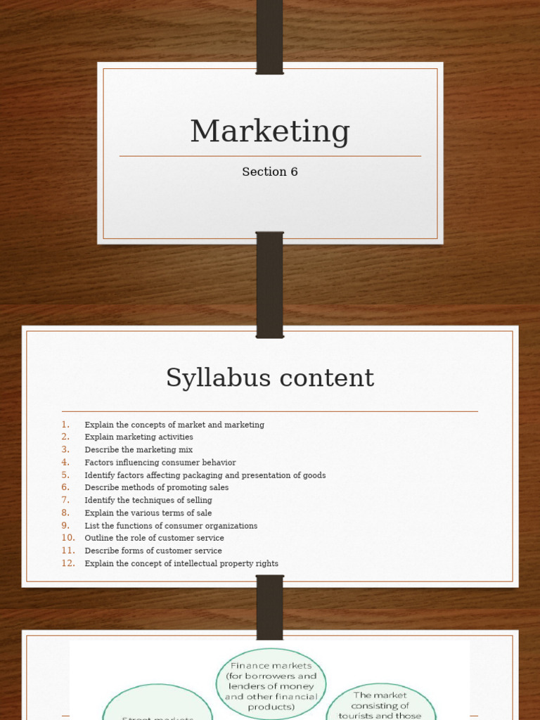 Principles of Business Marketing Form 4 Section 6 | PDF | Marketing ...