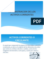 Admin is Trac Ion de Los Activos Corrientes
