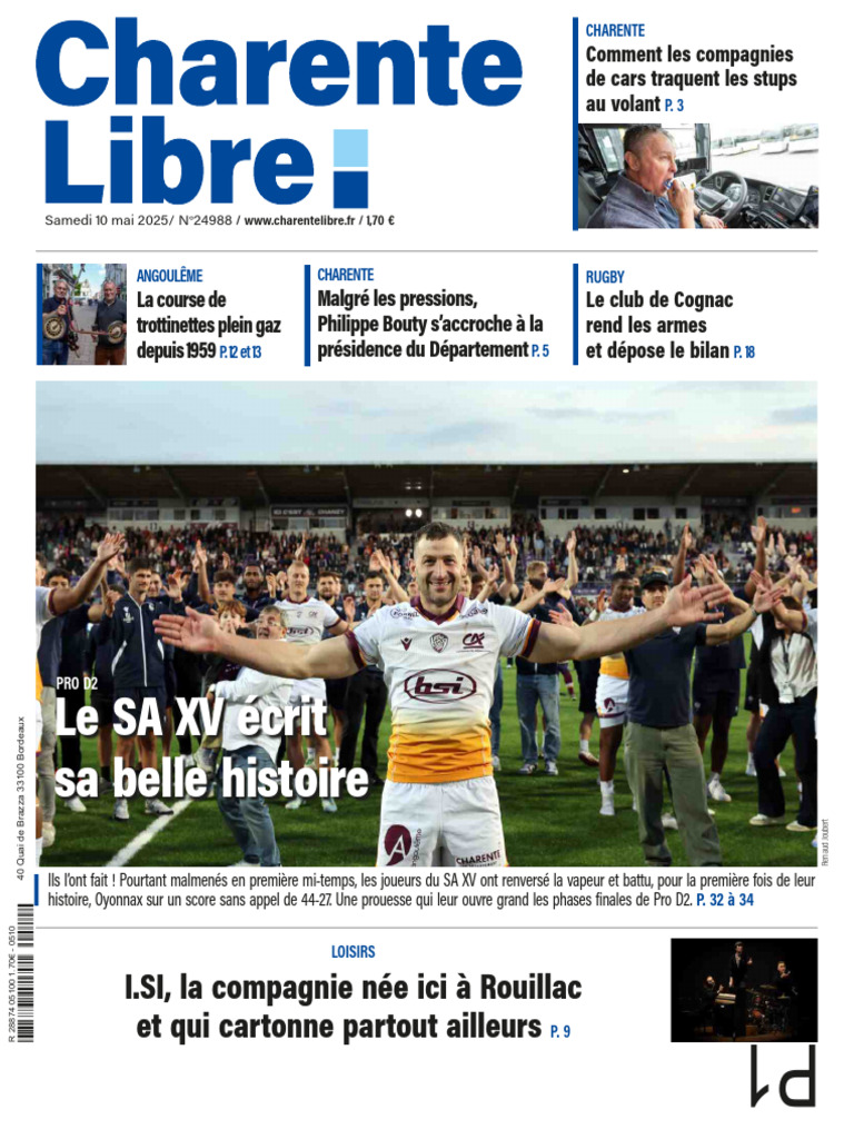 Charente Libre 2 | PDF