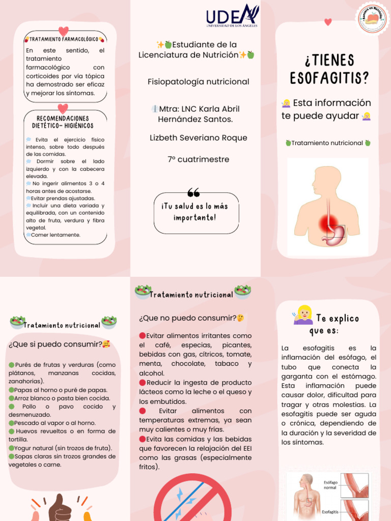 Tratamiento de la esofagitis: opciones y dieta | PDF | Alimentos ...