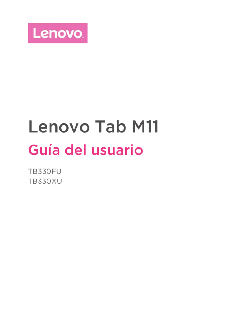Manual de Usuario Lenovo Tab | PDF