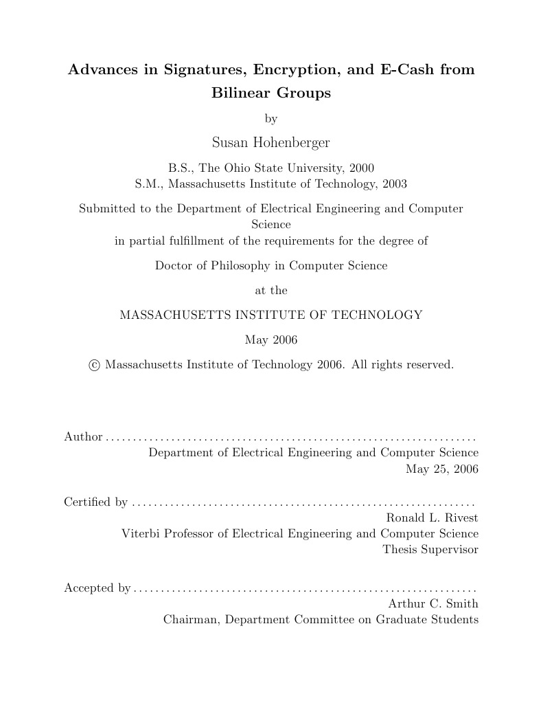 cryptography phd thesis