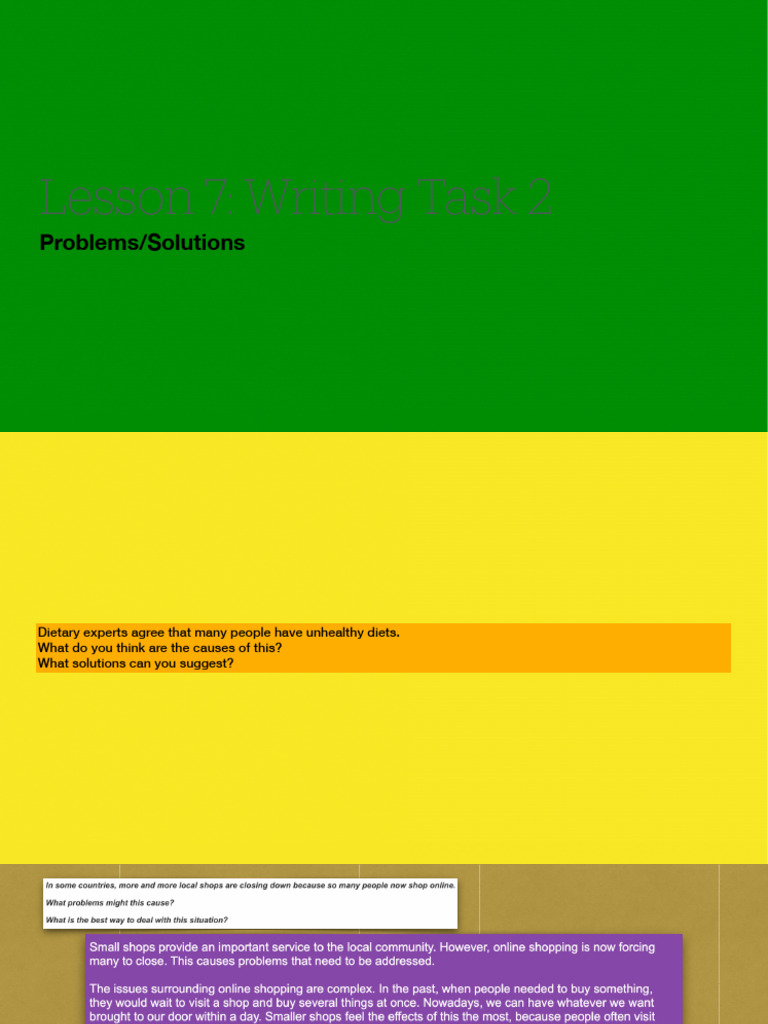 7 Writing Task 2 Cause and Solution | PDF