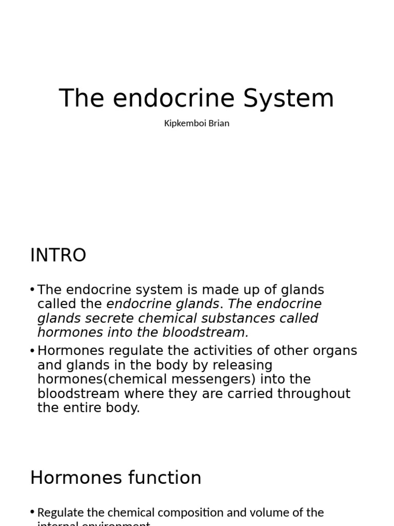 Understanding the Endocrine System | PDF | Endocrine System | Pituitary ...