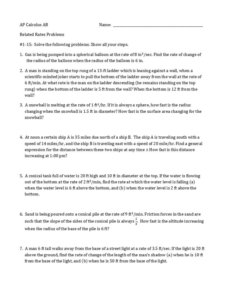 2.6 - Practice Worksheet 1 - Blank | PDF | Sphere