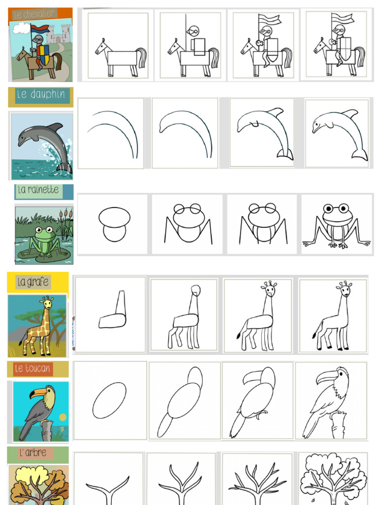 Dessins Pas À Pas A4 | PDF