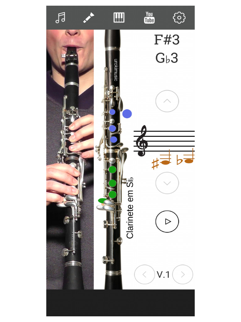 Escala Do Clarinete - FA# Ou SOLb | PDF