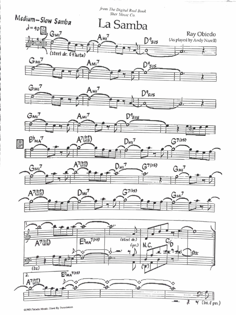 Samba Music Sheet | PDF