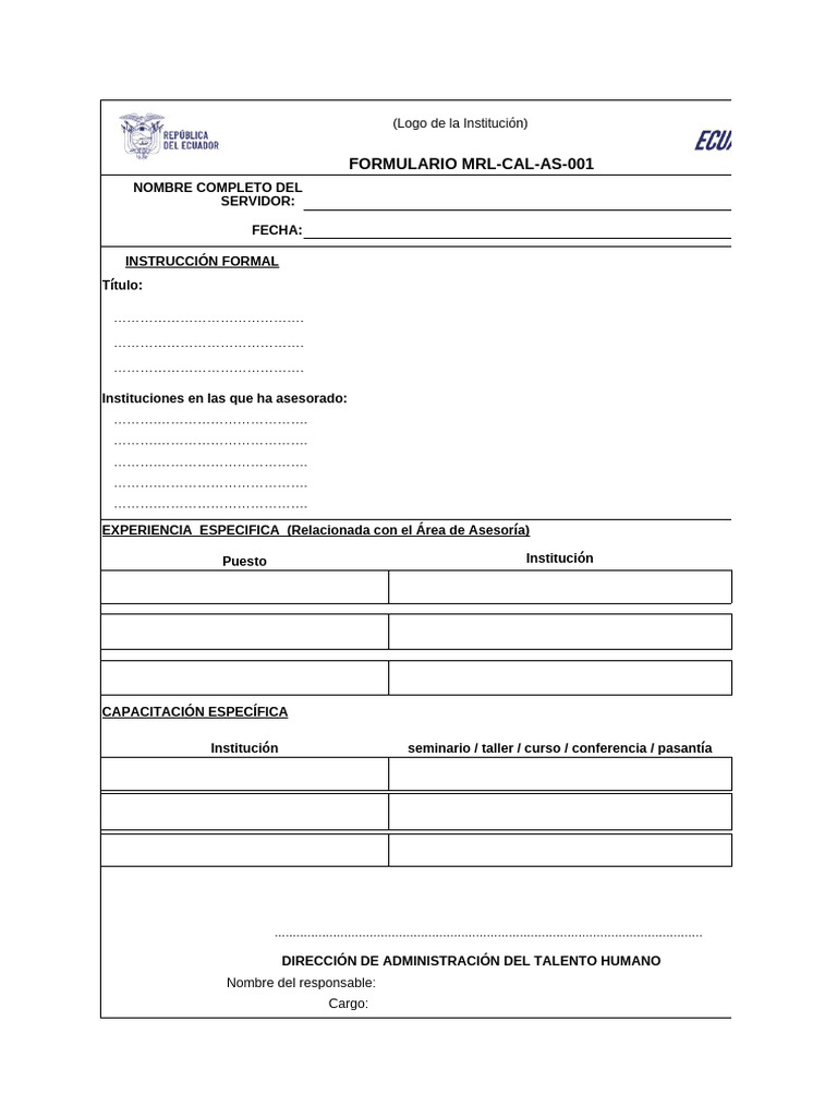 Formulario de Asesoría y Capacitación | PDF