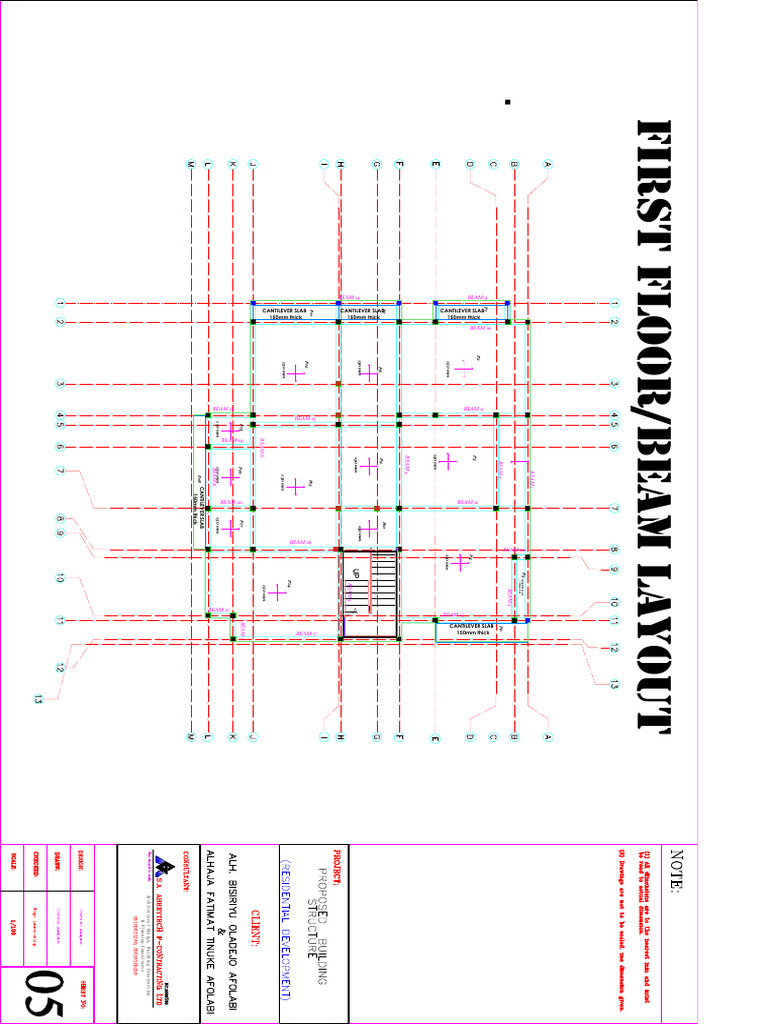 Cantilever Slab and Beam Layout Guide | PDF