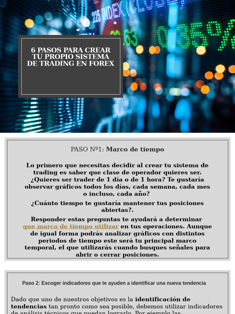 Crea tu Sistema de Trading en Forex | PDF | Mercado de divisas