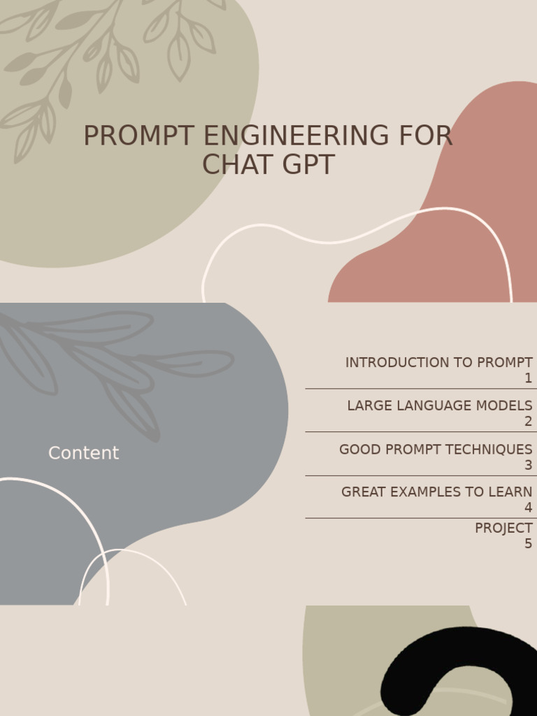 Prompt Engineering Techniques for ChatGPT | PDF | Reason | Word