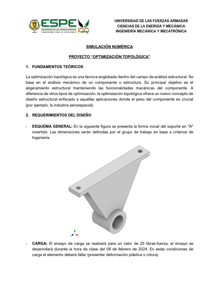 Optimización Topológica en Ingeniería Mecánica | PDF | Optimización ...