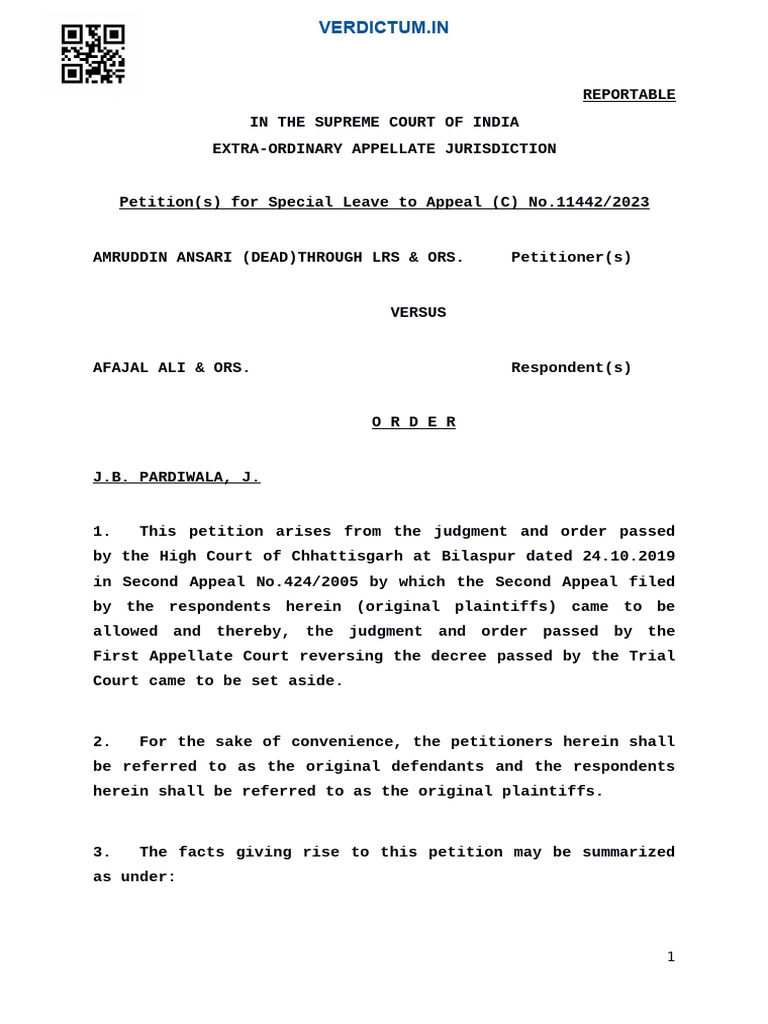 Supreme Court Ruling on Civil Suit Appeal | PDF | Lawsuit | Judgment (Law)