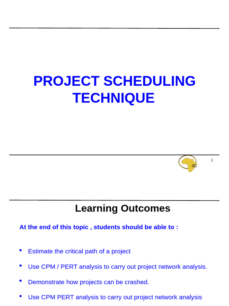 Unit 5 Project Scheduling Techniques2 | PDF | Project Management