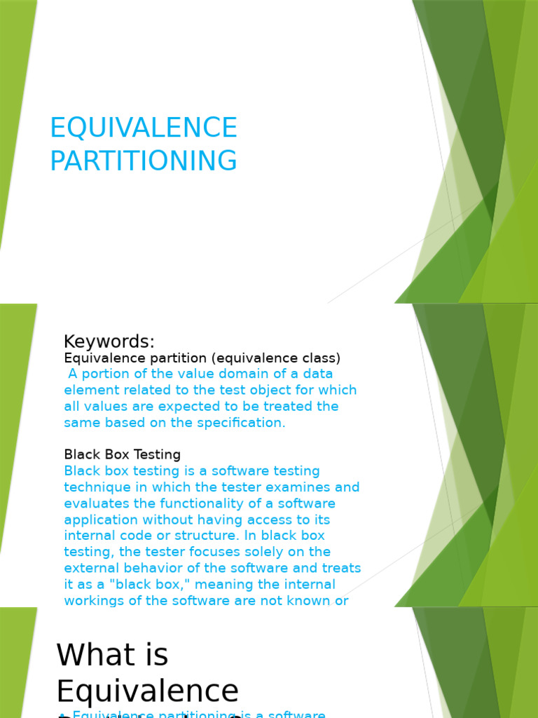 Equivalence Partitioning 7 | PDF | Software Testing | Software Development
