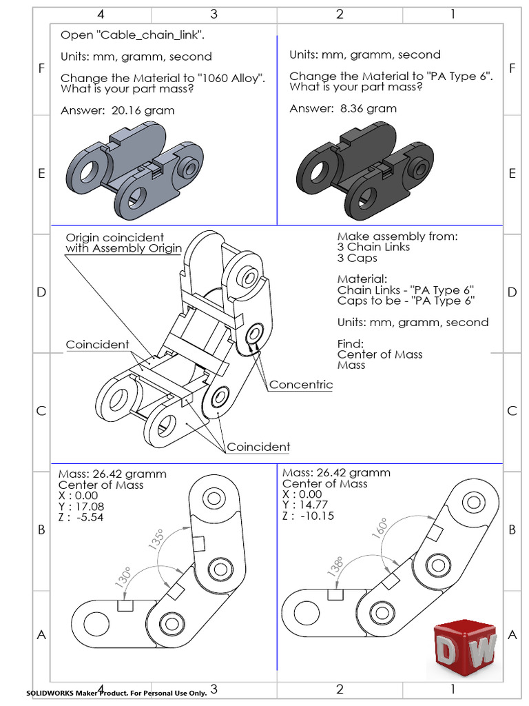 Cable Chain Link Mass Calculation Guide | PDF | Materials