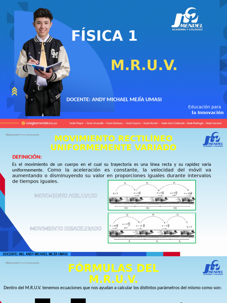 Ejemplos de M.R.U.V. y Aceleración | PDF | Aceleración | Cambio