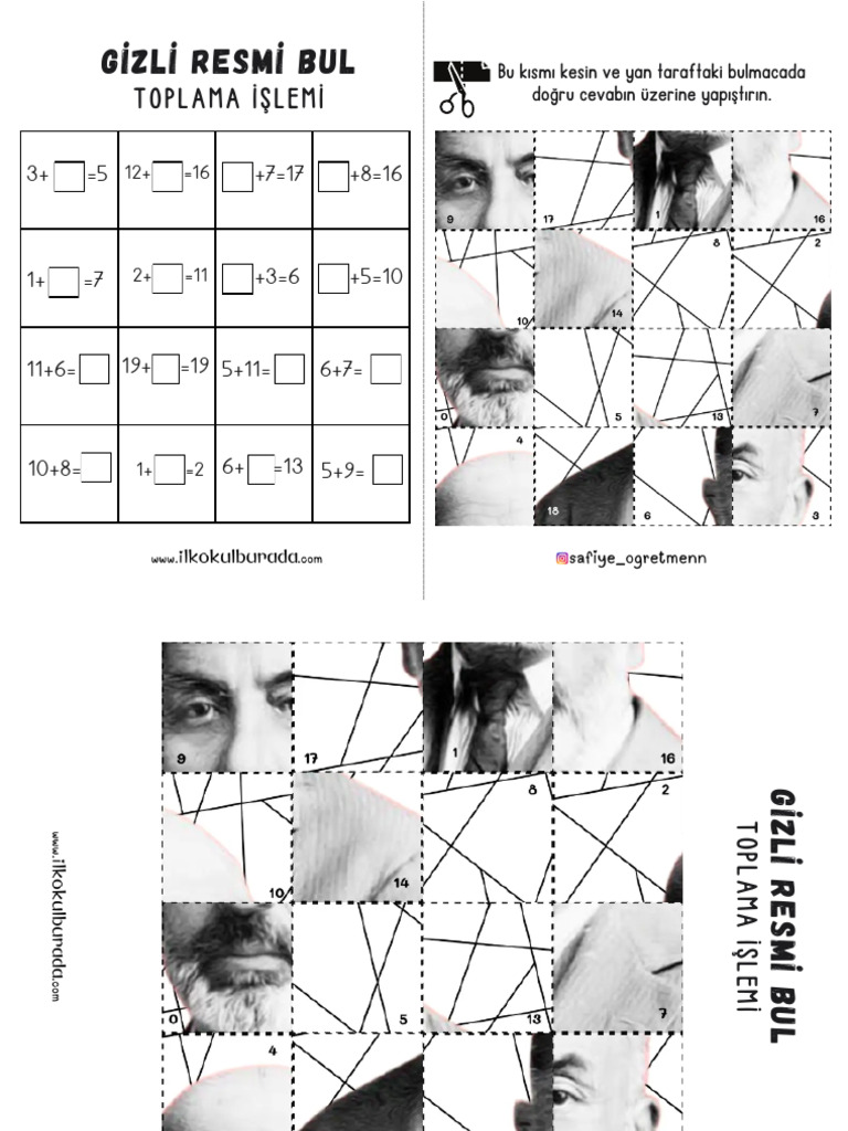 1 Sinif Toplama Gizli Resmi Bul | PDF
