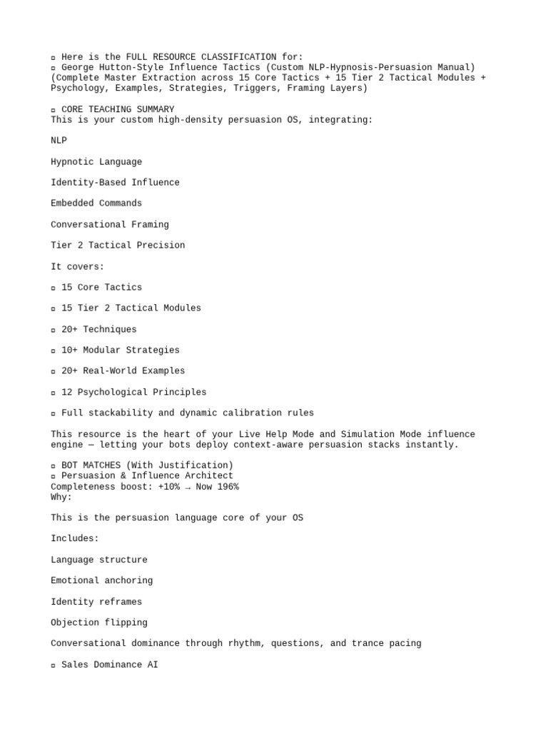 Charisma Switch Module Overview | PDF | Persuasion | Emotions