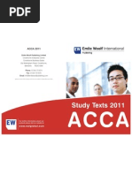 ACCA New Syllabus Handbook