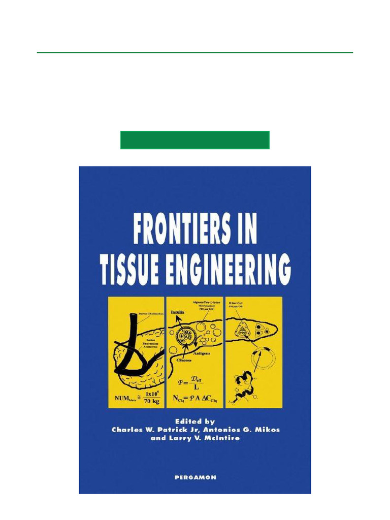 Frontiers in Tissue Engineering Book | PDF