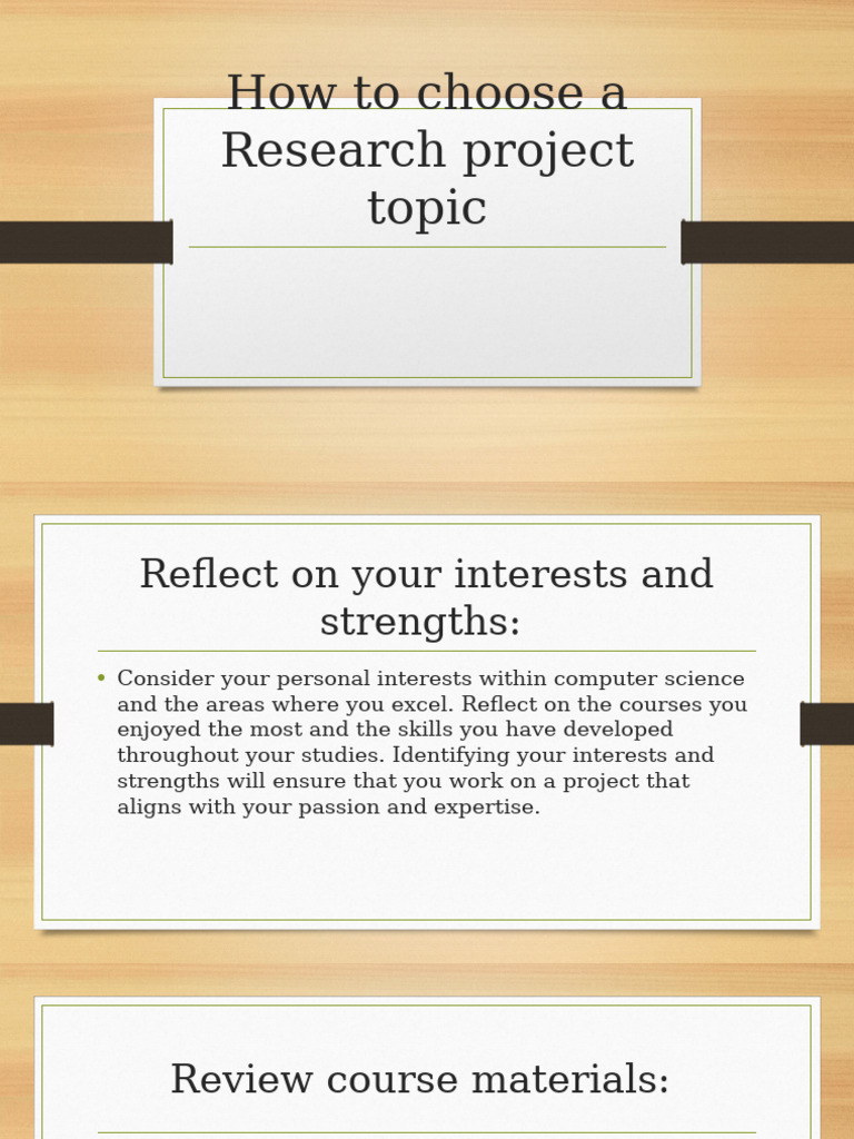 Chapter 0 - Research Project Topic Fomulation | PDF | Science ...