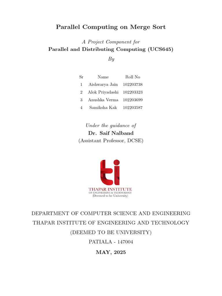 GPU-Accelerated Merge Sort Analysis | PDF | Parallel Computing ...